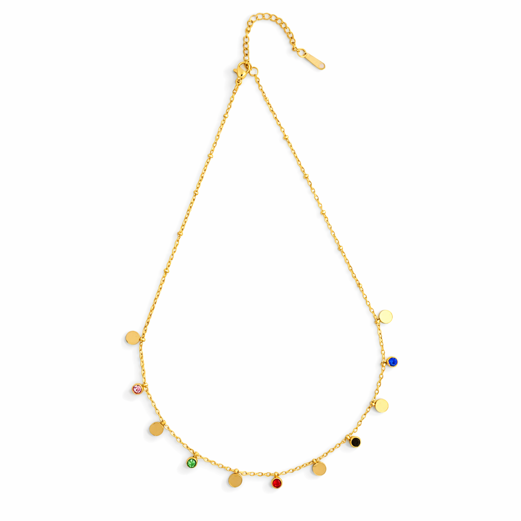 Celestia Multistone Charm Necklaces
