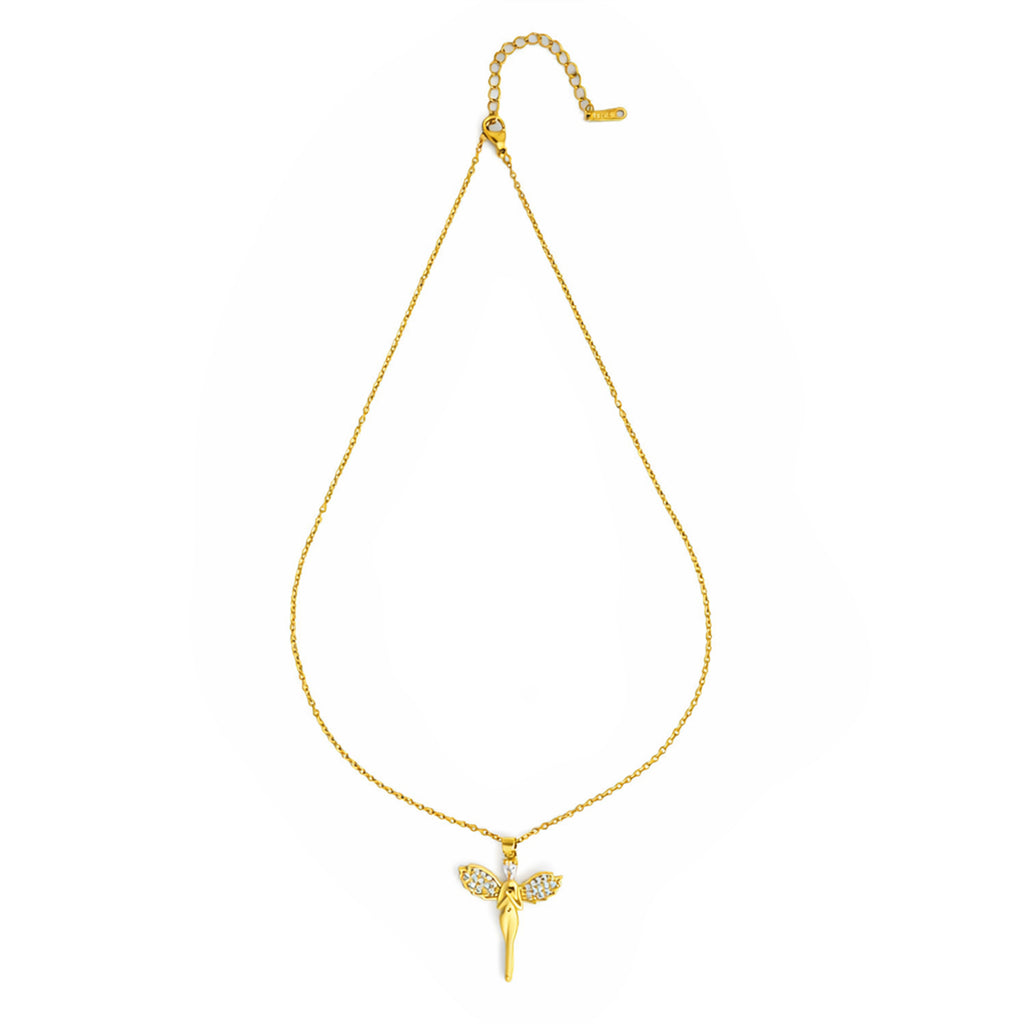 Luxury Gold Guardian Angel chain with pendant
