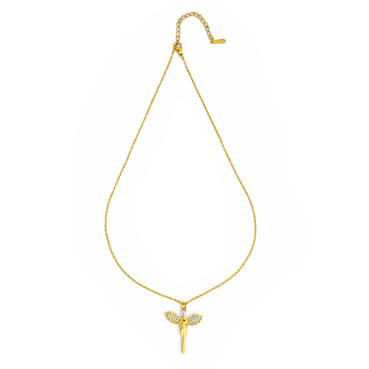 Luxury Gold Guardian Angel chain with pendant