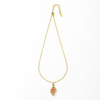Rose Leaf Elegance pendant with Chain with pendant