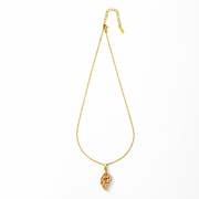 Rose Leaf Elegance pendant with Chain with pendant