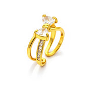 Royal Knot Crystal Adjustable Ring