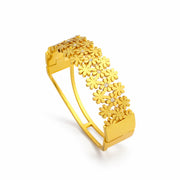 Royal gold Floral Net Bangle