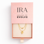 Velora Layered Heart pendant with Chain with pendant