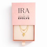 Velora Layered Heart pendant with Chain with pendant