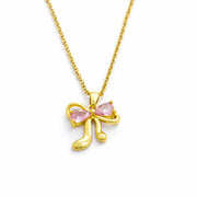 Rosaline Bow Pendant with Chain with pendant