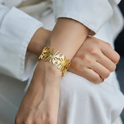 Golden fern Bangle