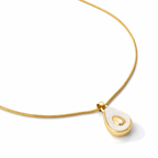 Minimal avocado-shaped pendant
