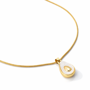 Minimal avocado-shaped pendant