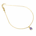 Royal Violet Cushion Chain with pendant