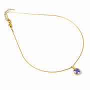 Royal Violet Cushion Chain with pendant