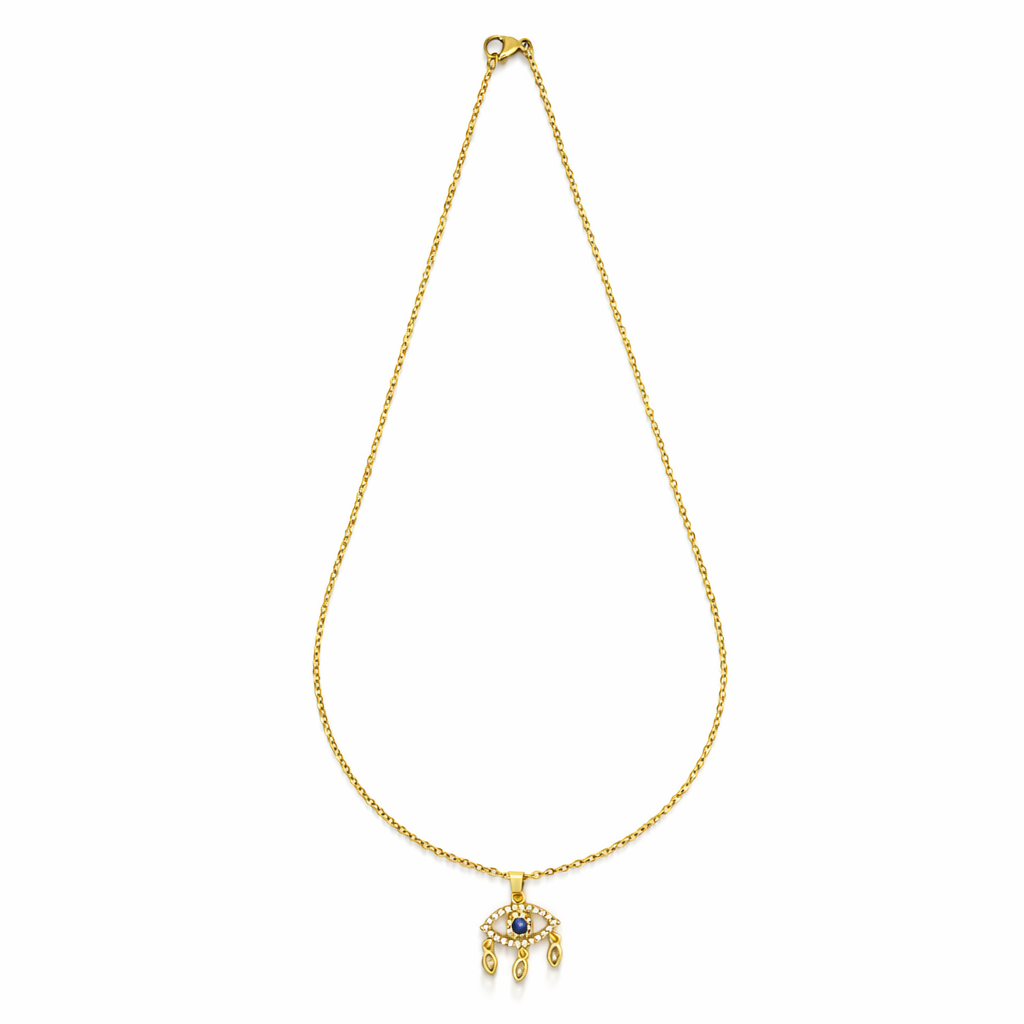 Celeste Evil Eye Drop Pendant