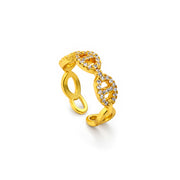 Rustic Charm Textured Gold Band Ring
