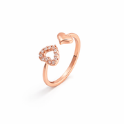 Silver-Tone Elegant Finger Ring