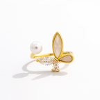 Polished Open-End Gold Ring
