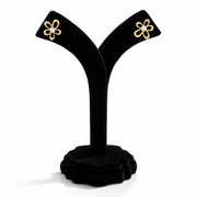 Floral Spark Gold Stud Earring
