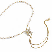 Butterfuly Pearl Necklace