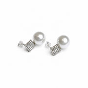 Square Pearl Studs