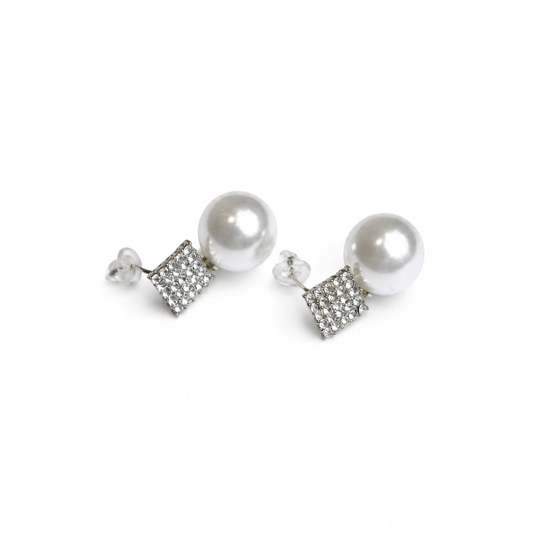 Square Pearl Studs