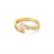 Butterfly Grace Crystal Open Ring