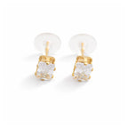 Radiant Rectangle Crystal Stud Earrings