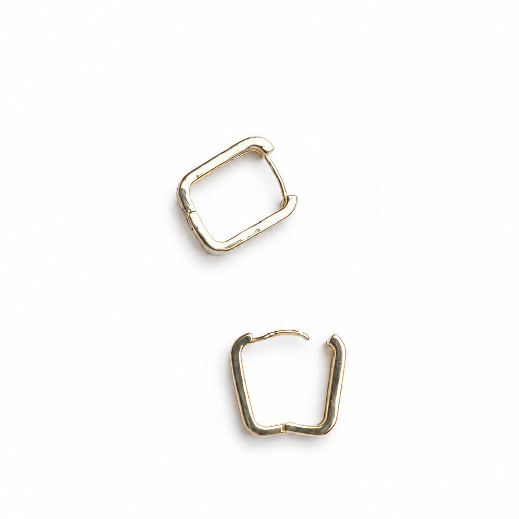 Stone Studded Hoops