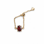 Crimson Adjustable Ring