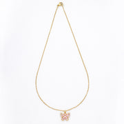 Blush Butterfly CrystalPendant with Chain with pendant