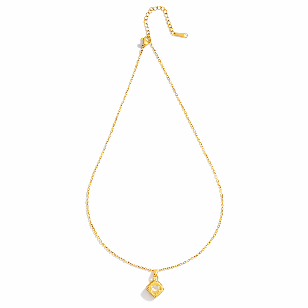 Aurelia Prism Lock Pendant Necklaces