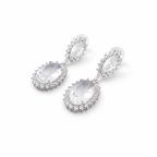 Pear Drop Glam Stud Earrings