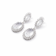 Pear Drop Glam Stud Earrings