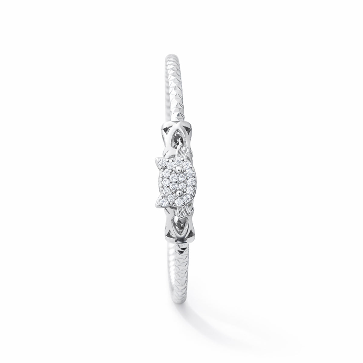 Celeste Silver Bangle