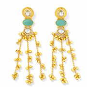 Opal & Emerald Royal Drop kashmiri Earrings