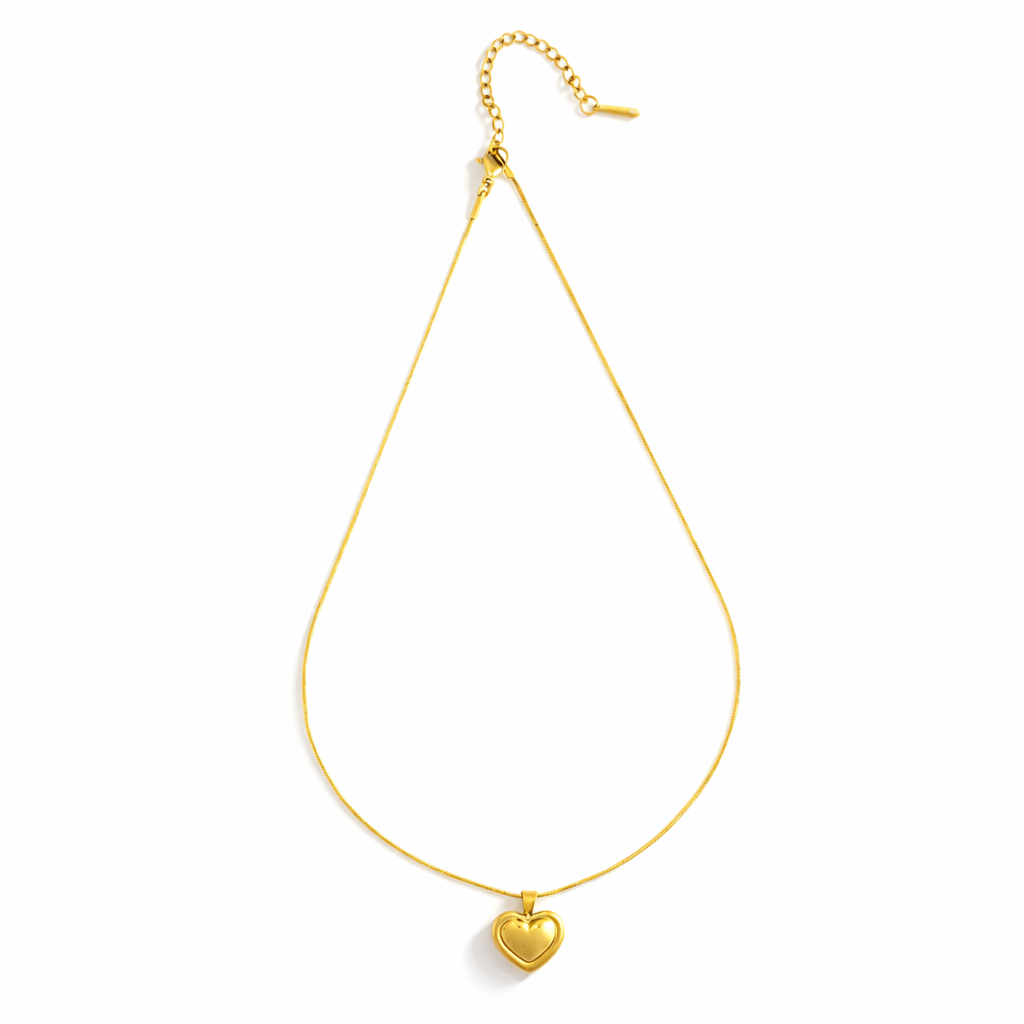 Golden Aura Heart Pendant