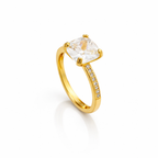 Luna Solitaire adjestable Ring