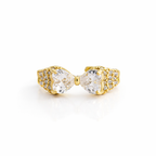 Celeste Bow Crystal Ring