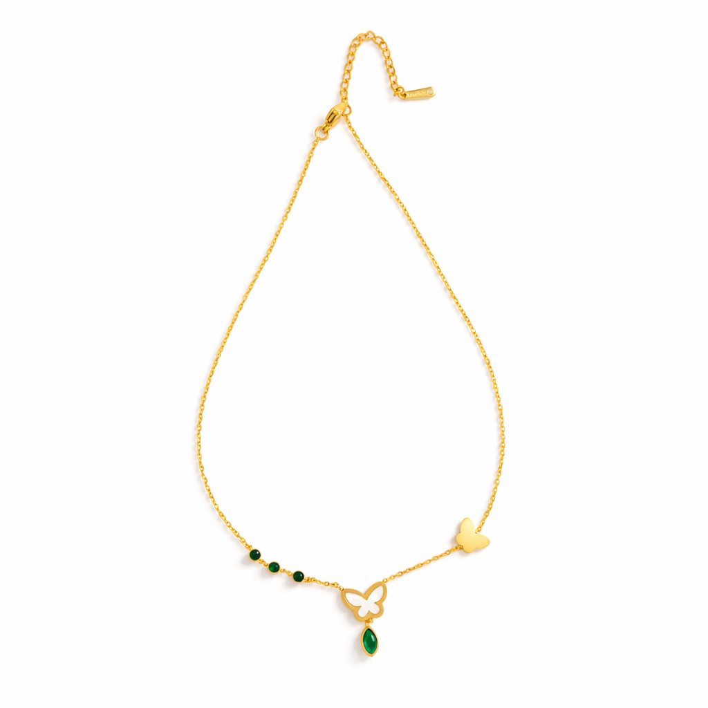 Emerald Flutter Necklaces
