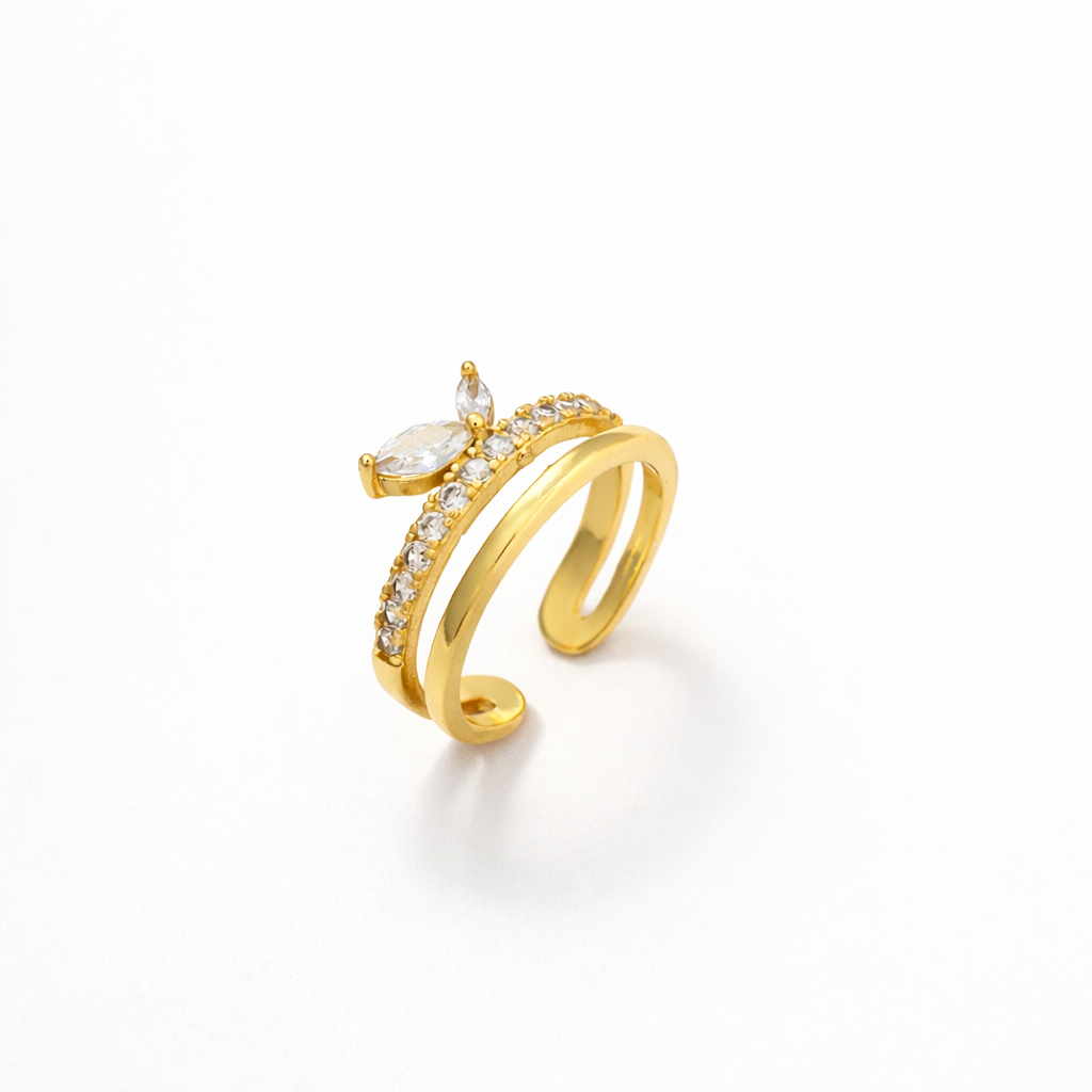 Luna Layered Adjustable Ring
