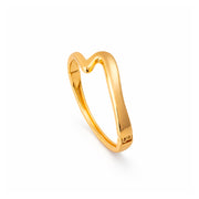 Luna Open Cuff Gold Bracelet
