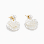 Petal Pearl Drop Earrings