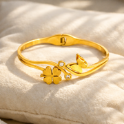 Floral Butterfly Grace Bangle