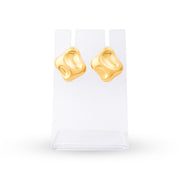 Molten Gold Sculpted Earrings
