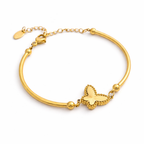 Golden Flutter Butterfly Bracelet