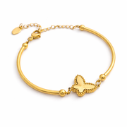Golden Flutter Butterfly Bracelet