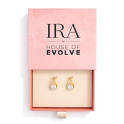 Glimmer Cross Bling Minimal Earrings