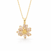 Radiant Daisy Gold Chain with pendant