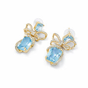 Moonlight Bow Crystal Earrings