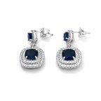 Midnight Sapphire Drop Earrings
