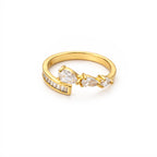 Butterfly Grace Crystal Open Ring
