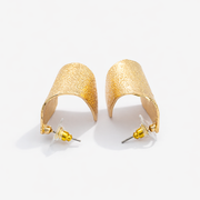 Gold Plated Textured Earrings